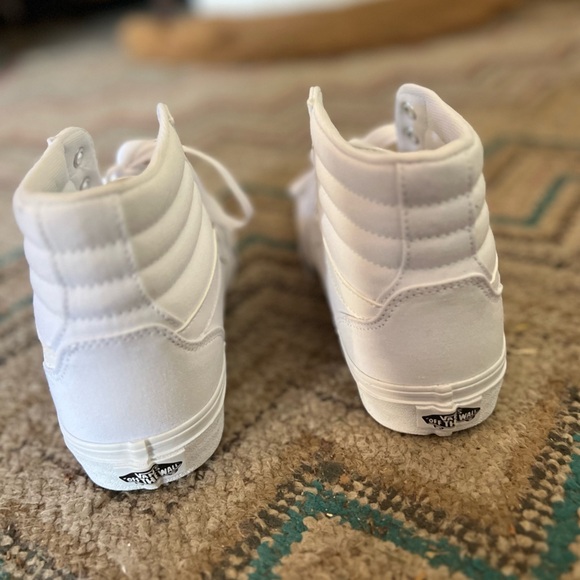 BRAND NEW VANS! white high tops. Never worn. - Picture 4 of 5